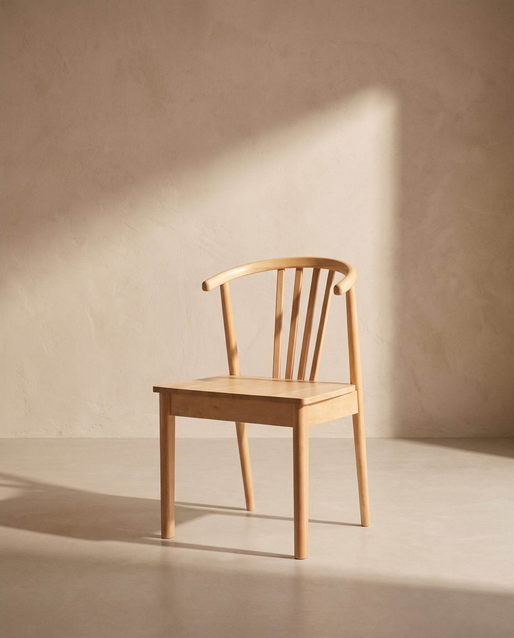 Chaise Elio, bois naturel – vue produit