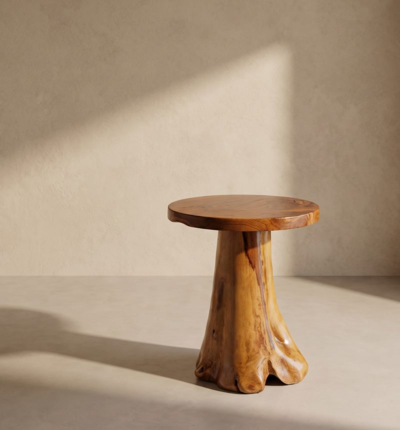 Table d'appoint Teka, teck – vue produit