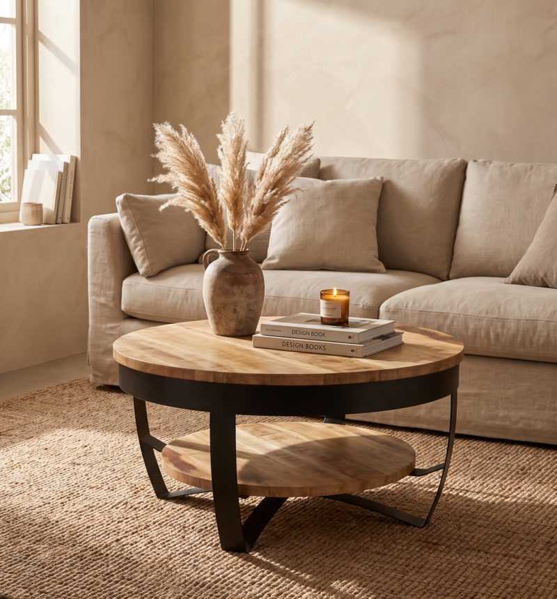 Table basse Sila, manguier – en situation