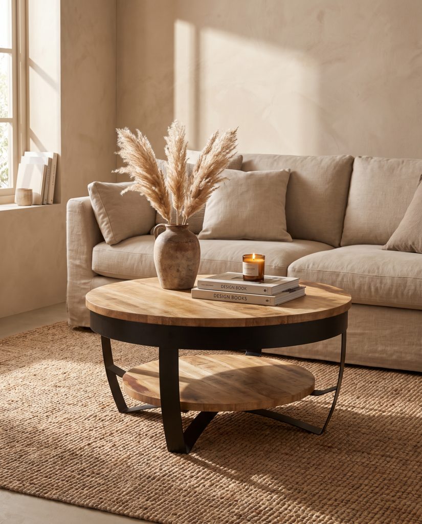 Table basse Sila, manguier – en situation