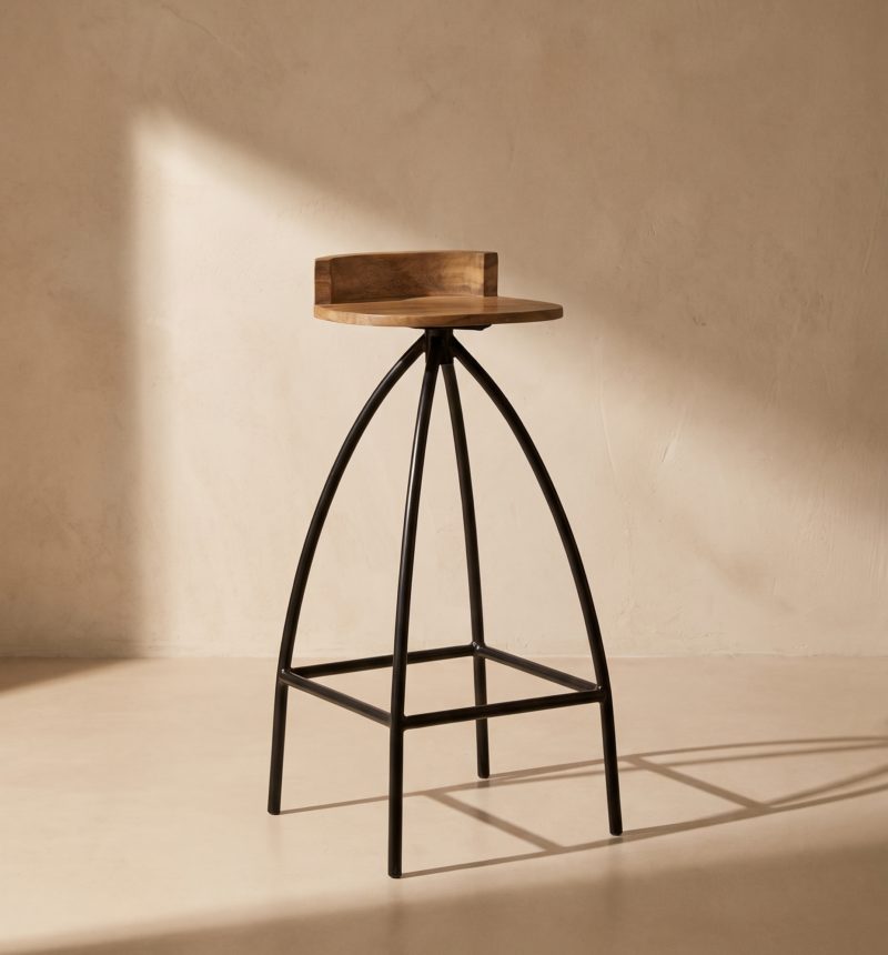 Chaise de bar Milo, manguier – vue produit