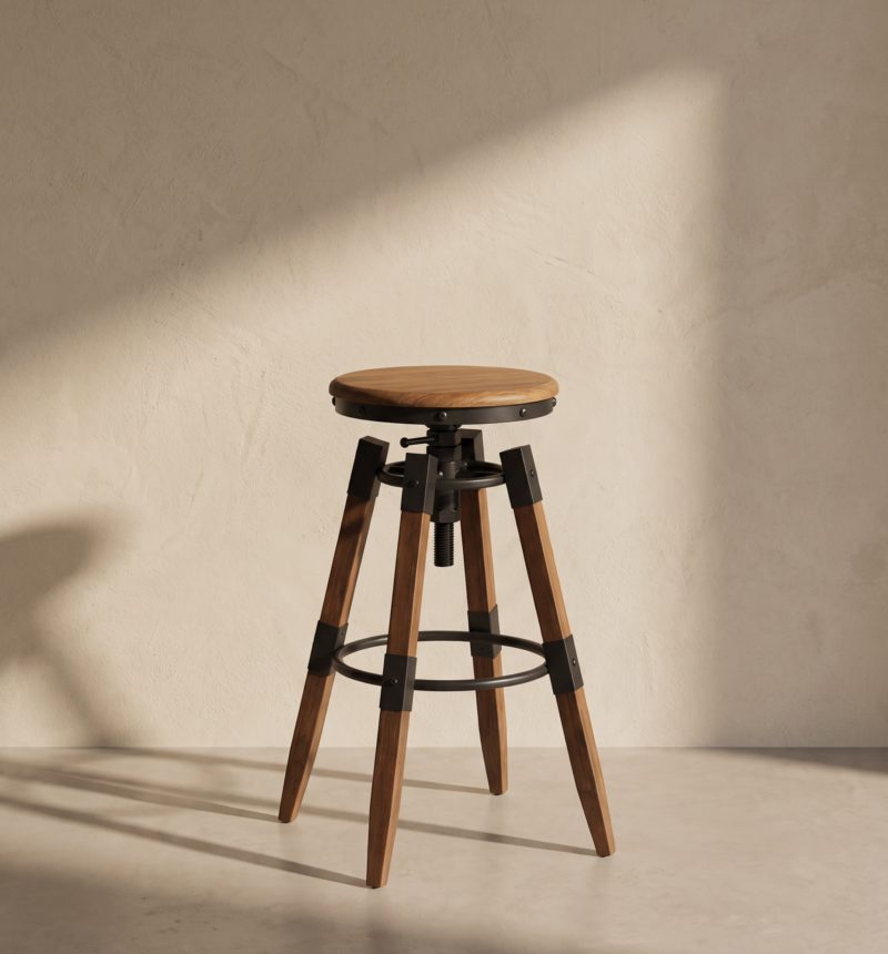 Tabouret Pino, sapin – vue produit