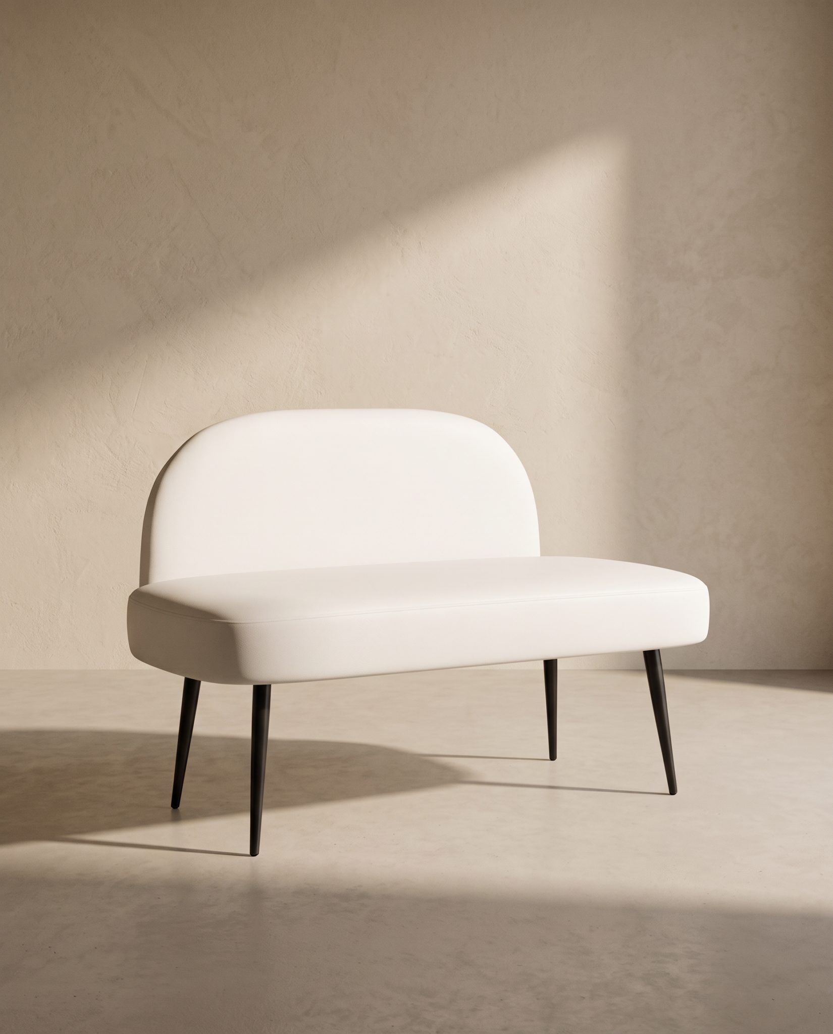 Banquette Léa, blanche – vue produit