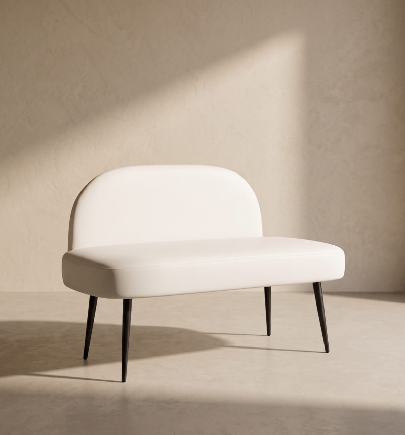 Banquette Léa, blanche – vue produit