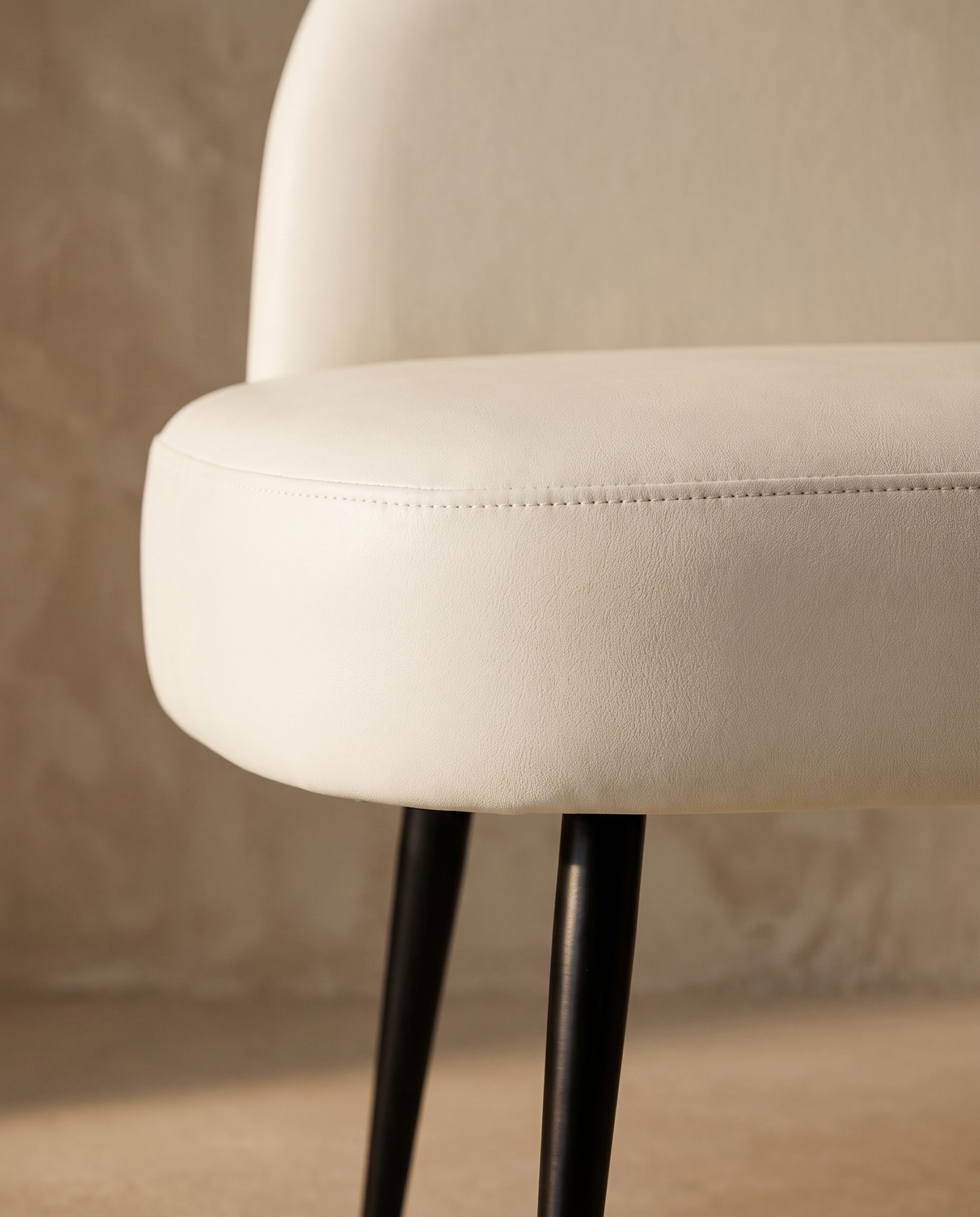 Banquette Léa, blanche – détail