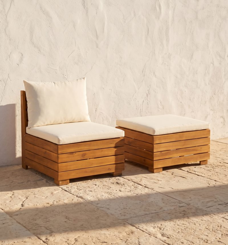 Fauteuil de jardin Sol, acacia – vue produit