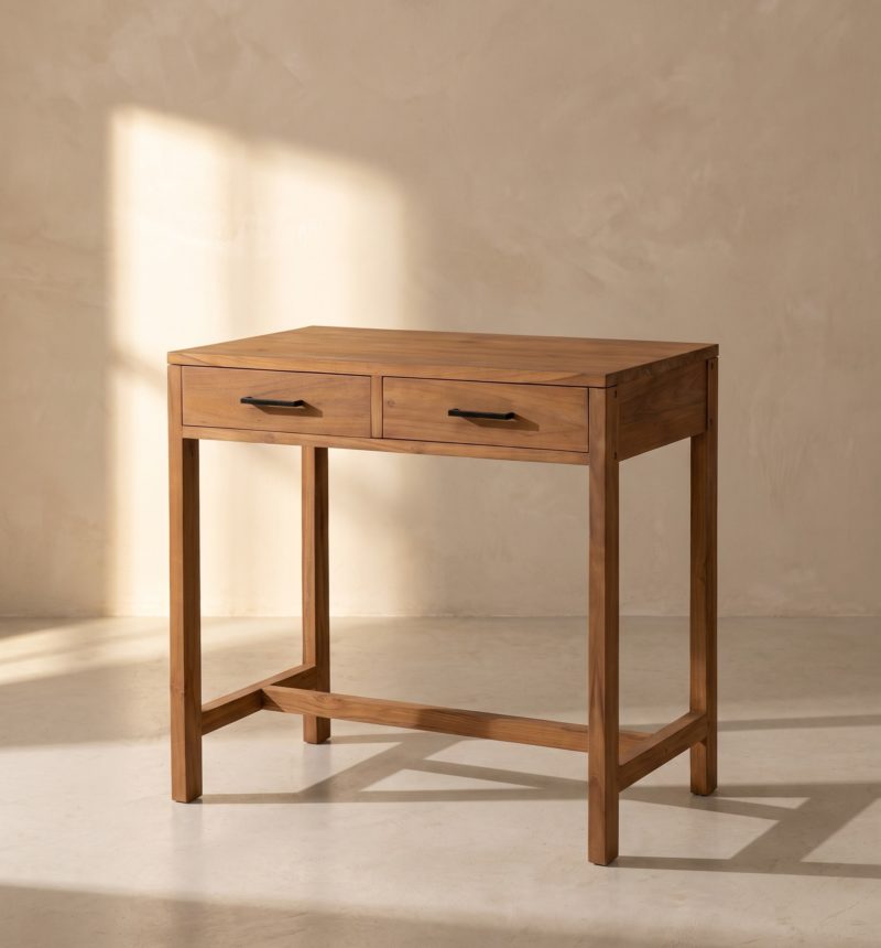 Bureau Malo, teck – vue produit