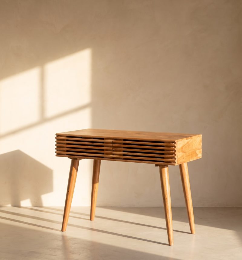 Bureau Orso, acacia – vue produit