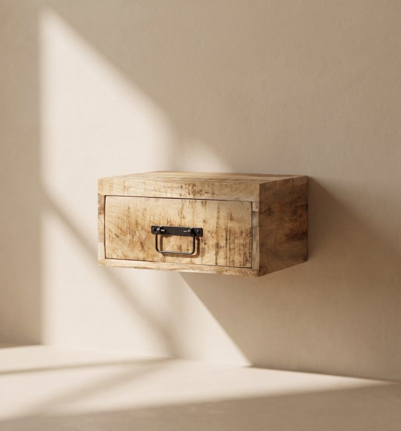 Chevet mural Rio, manguier brut – vue produit