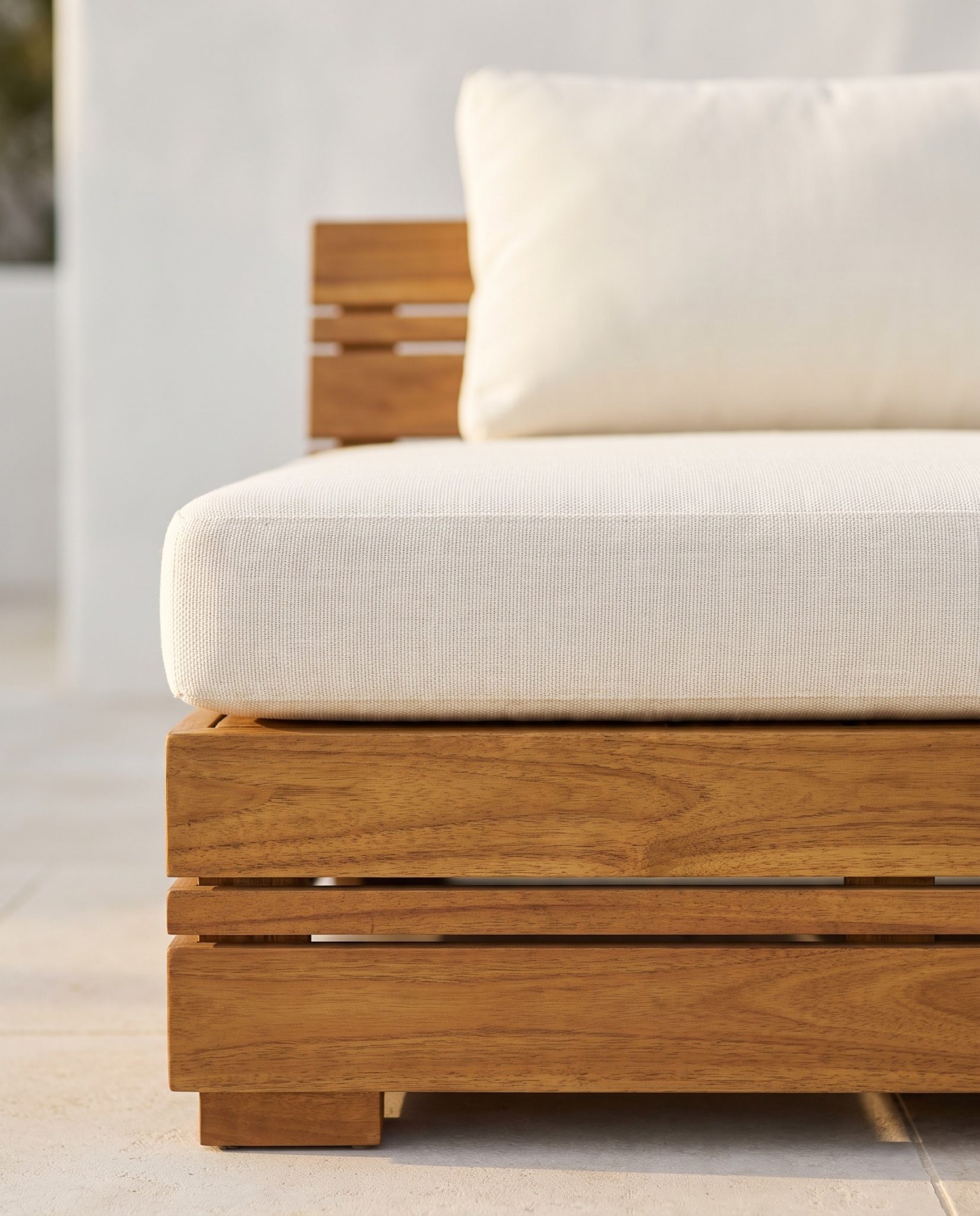 Fauteuil de jardin Sol, acacia – détail
