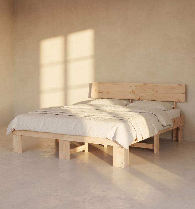 Lit Alba, pin massif – vue produit